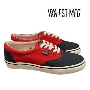 NEW Iron Fist Black Red Canvas Men's Tennis Shoes Sneakers  40 7